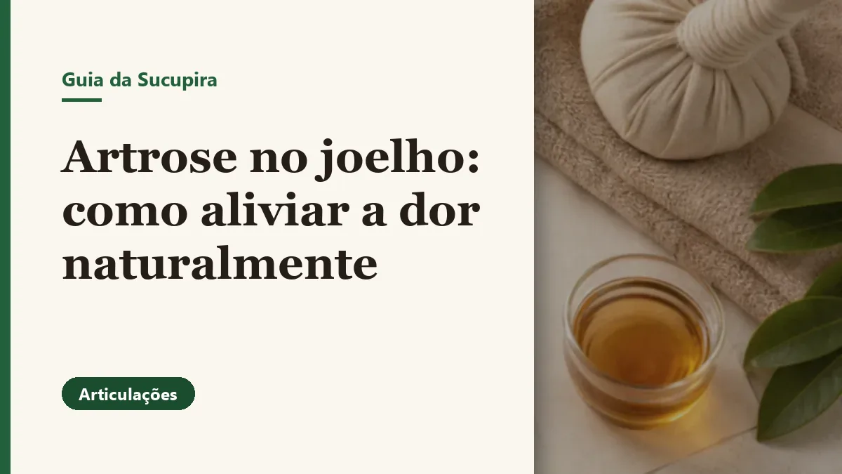 Foto relacionada ao artigo: Artrose no joelho: como aliviar a dor naturalmente