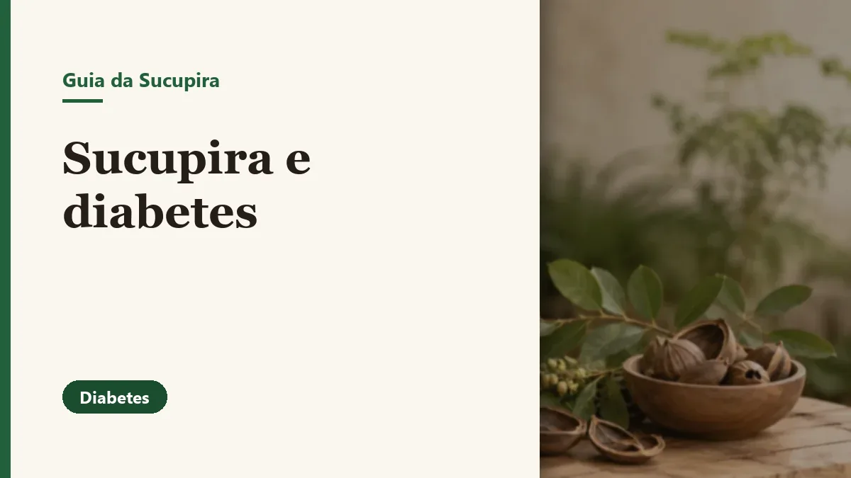 Foto relacionada ao artigo: Sucupira e diabetes: o que considerar antes de usar?
