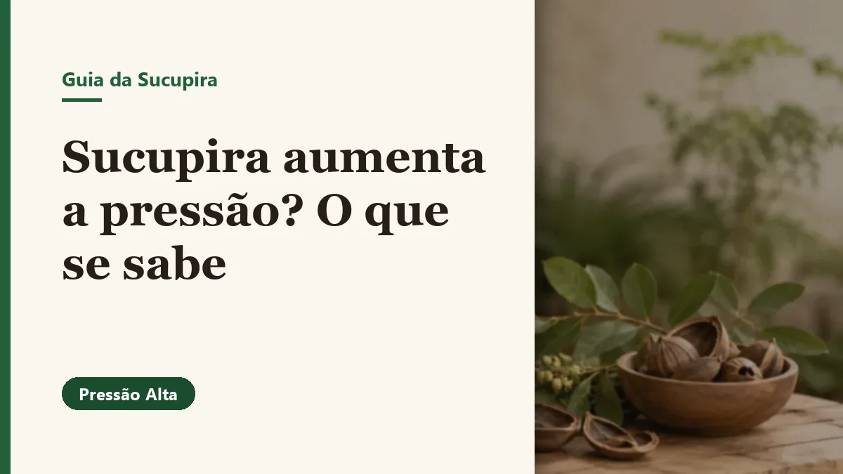 Foto relacionada ao artigo: Sucupira aumenta a pressão? O que se sabe