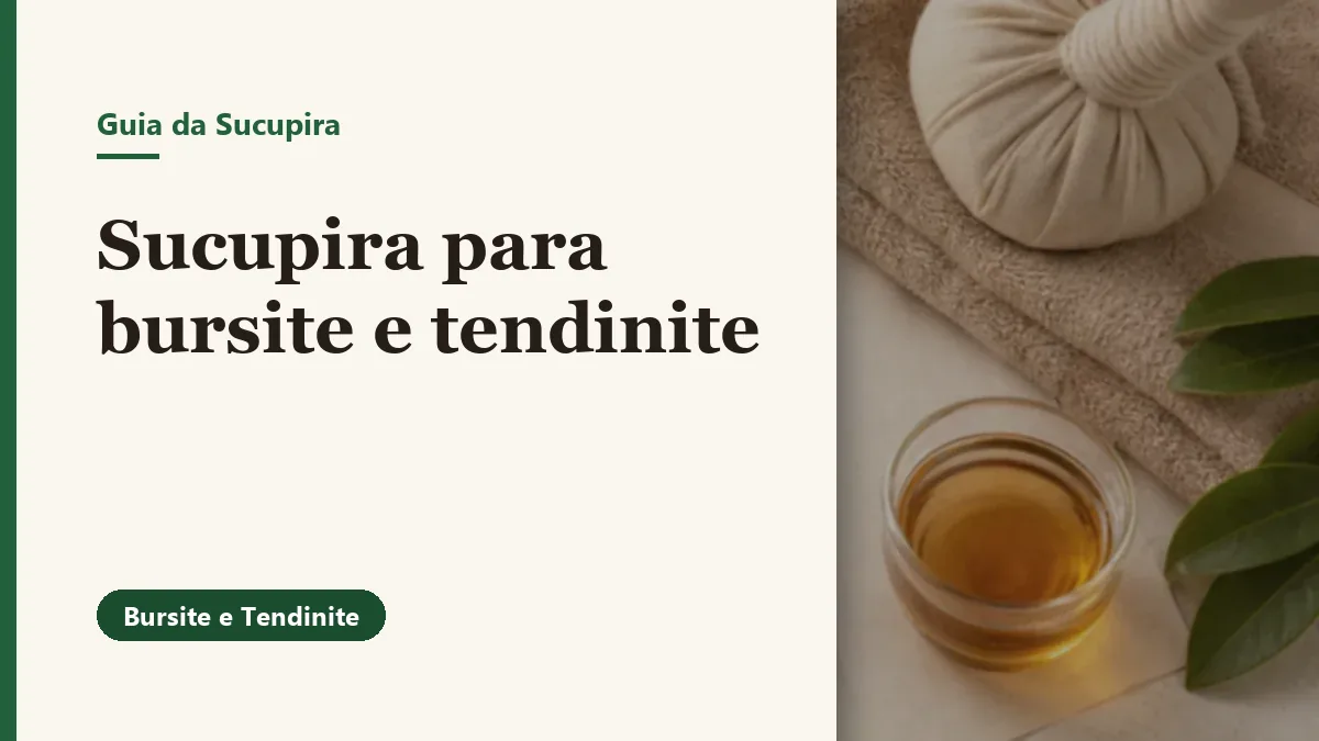Foto relacionada ao artigo: Sucupira para bursite e tendinite: o que saber antes