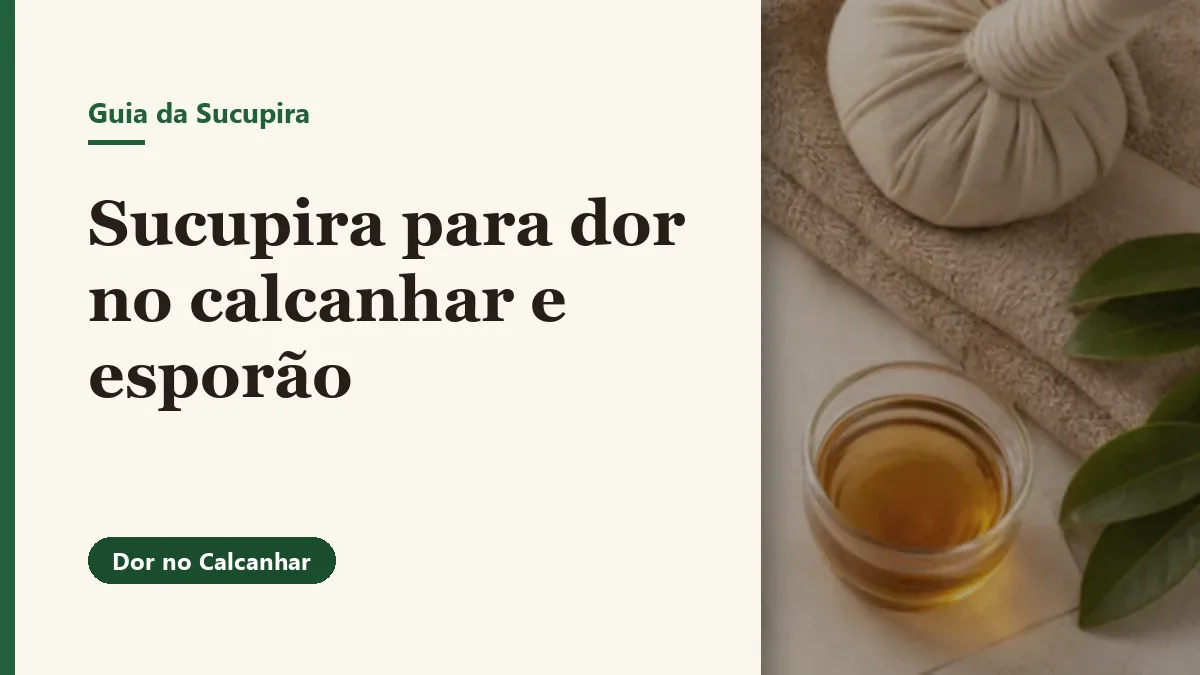 Foto relacionada ao artigo: Sucupira para dor no calcanhar e esporão: cuidados